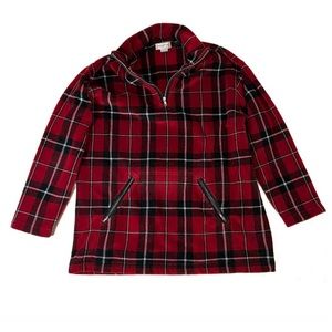Jones New York Oversized Plaid Pullover, Size S